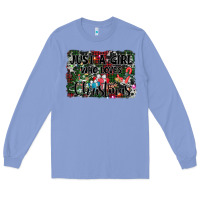 Colony Blue just a girl who loves christmas Long Sleeve Tee - AdoDesignShop