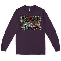 Plum just a girl who loves christmas Long Sleeve Tee - AdoDesignShop