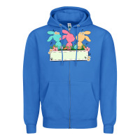 True Royal easter bunny trio Zipper Hoodie - MaliasSmallBusiness
