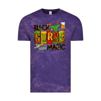 Cloud Purple black nurse magic Vintage Tee - AdoDesignShop