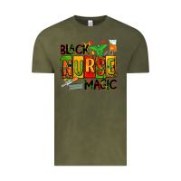 Vintage Olive black nurse magic Vintage Tee - AdoDesignShop