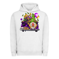 Pigment Lunar Rock Mardi Gras gnome on the truck Urban Hoodie - HowdyJamesFarm