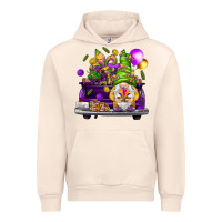 Sandshell Mardi Gras gnome on the truck Urban Hoodie - HowdyJamesFarm