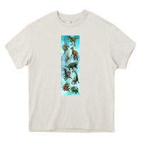 Cream dinosaurs pen wrap Heavy Core Tee - Artiststas