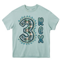 Arona 3 rex green dinosaur Heavy Core Tee - MaliasSmallBusiness