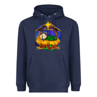 Navy baby jesus Heavyweight Hoodie - MaliasSmallBusiness