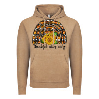 Vintage Coffee Thankful Vibes Only Vintage Hoodie - CowhideDigitalArt
