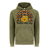 Vintage Olive Thankful Vibes Only Vintage Hoodie - CowhideDigitalArt