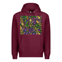 Burgundy mardi gras fleur de lis Premium Hoodie - RanaPortraitStore