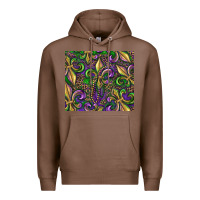 Chestnut mardi gras fleur de lis Premium Hoodie - RanaPortraitStore