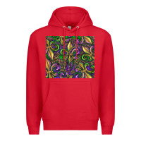Red mardi gras fleur de lis Premium Hoodie - RanaPortraitStore