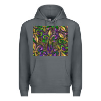 Rock mardi gras fleur de lis Premium Hoodie - RanaPortraitStore