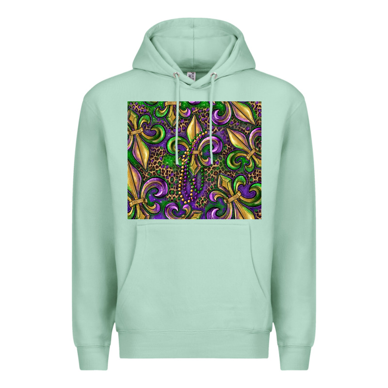 Mardi Gras Fleur De Lis Premium Hoodie by RanaPortraitStore | Teevron