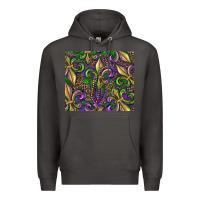 Smoke mardi gras fleur de lis Premium Hoodie - RanaPortraitStore