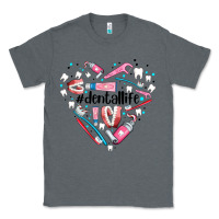 Charcoal Heather dental life element heart Classic Tee - AdoDesignShop
