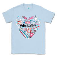 Dusty Blue dental life element heart Classic Tee - AdoDesignShop