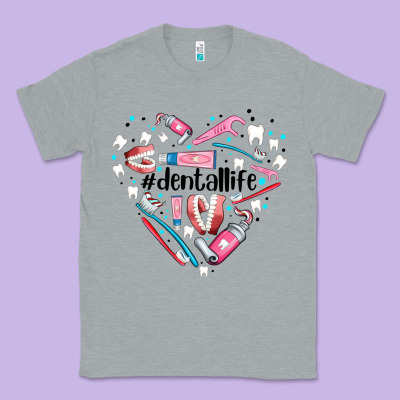 Dental Life Element Heart Classic Tee Designed By Adodesignshop