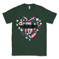 Sports Green dental life element heart Classic Tee - AdoDesignShop
