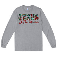 Heather Grey jesus is the reason Long Sleeve Tee - AdoDesignShop