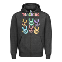 Charcoal Heather teahing my favorite peeps Zipper Hoodie - MaliasSmallBusiness
