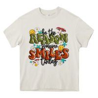 Cream be the reason someone smiles today Heavy Core Tee - MaliasSmallBusiness