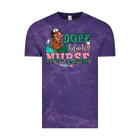 Cloud Purple afro  nurse dope black Vintage Tee - AdoDesignShop