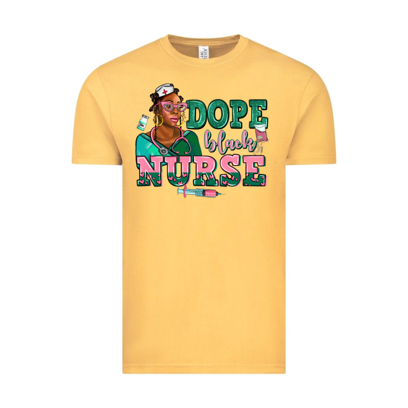 Afro  Nurse Dope Black Vintage Tee by AdoDesignShop | Teevron