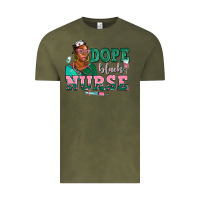 Vintage Olive afro  nurse dope black Vintage Tee - AdoDesignShop