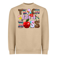Mushroom teach like a boss Heavyweight Sweatshirt - AdoDesignShop