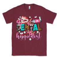Burgundy dental hygienist Classic Tee - AdoDesignShop
