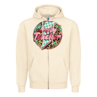 Sandshell happy teacher lighting bolt Zipper Hoodie - MaliasSmallBusiness