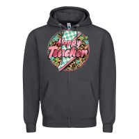 Smoke happy teacher lighting bolt Zipper Hoodie - MaliasSmallBusiness