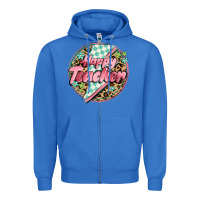 True Royal happy teacher lighting bolt Zipper Hoodie - MaliasSmallBusiness