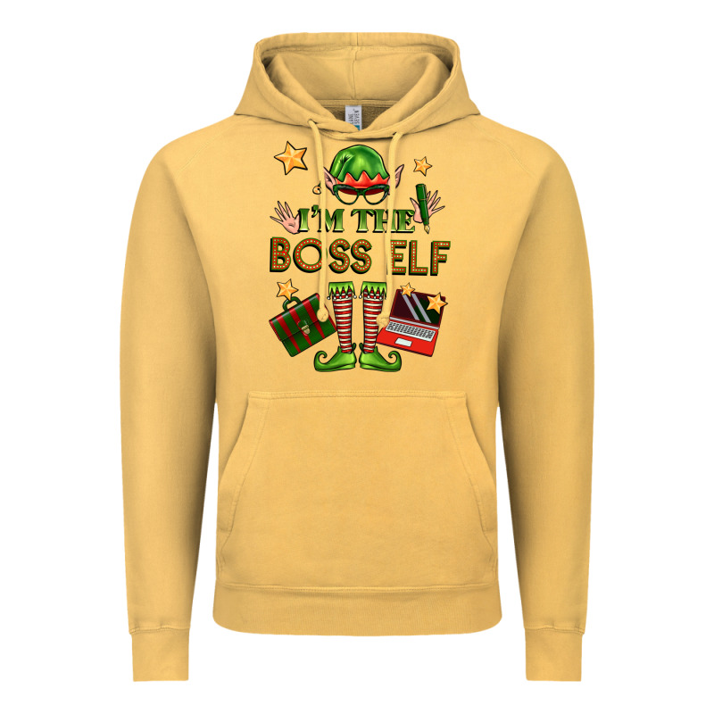 Im The Boss Elf Vintage Hoodie by FaDigitalArtStudio | Teevron