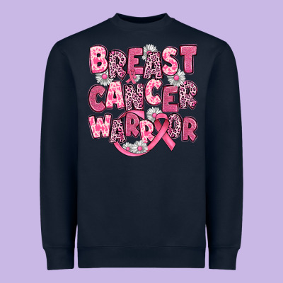 Breast Cancer Warrior Heavyweight Sweatshirt Designed By Jahusdesignshop