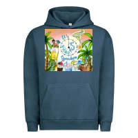 Pigment Midnight Navy it's five o'clock somewhere Urban Hoodie - TumblerDesignByShophia