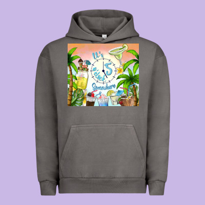 It's Five O'clock Somewhere Urban Hoodie Designed By Tumblerdesignbyshophia