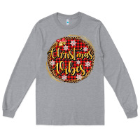 Heather Grey christmas vibes Long Sleeve Tee - AdoDesignShop