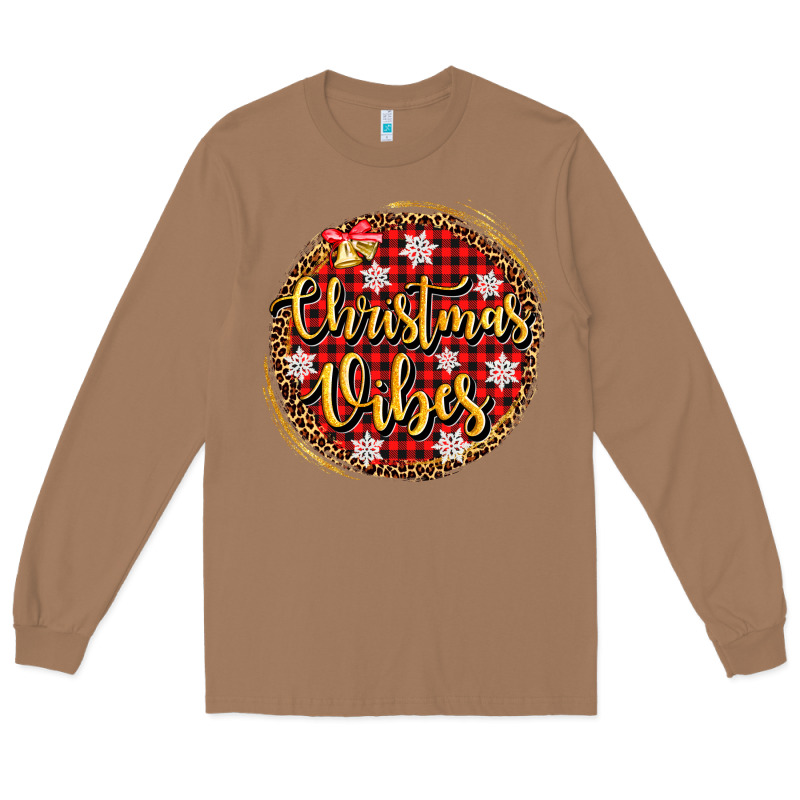 Christmas Vibes Long Sleeve Tee by AdoDesignShop | Teevron