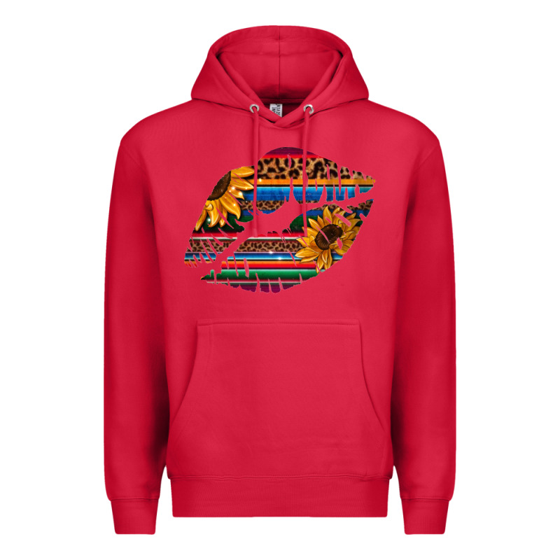 Aztec Sunflower Lips Premium Hoodie by Bettercallsaul | Teevron