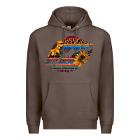 Coffee Aztec Sunflower Lips Premium Hoodie - Bettercallsaul
