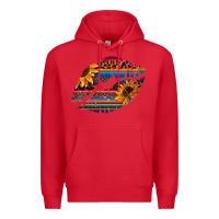 Red Aztec Sunflower Lips Premium Hoodie - Bettercallsaul