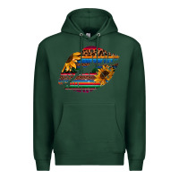 Sports Green Aztec Sunflower Lips Premium Hoodie - Bettercallsaul