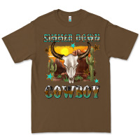 Cacao simmer down cowboy Premium Tee - texasbilliewilder
