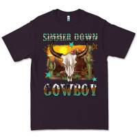 Plum simmer down cowboy Premium Tee - texasbilliewilder