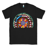 Black sunflower american flag leopard gemstone cowhide rainbow Classic Tee - Artiststas