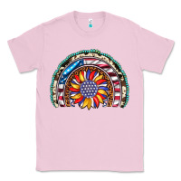Bubblegum Pink sunflower american flag leopard gemstone cowhide rainbow Classic Tee - Artiststas