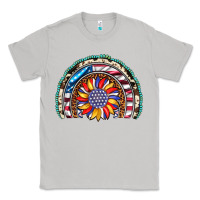 Moon Dust sunflower american flag leopard gemstone cowhide rainbow Classic Tee - Artiststas