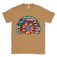 Toasted Coconut sunflower american flag leopard gemstone cowhide rainbow Classic Tee - Artiststas