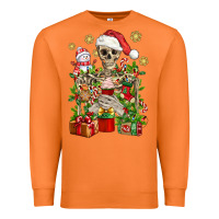 Carrot Skeleton Christmas Element Snowman Awda Premium Sweatshirt - BundleAndBundleShop